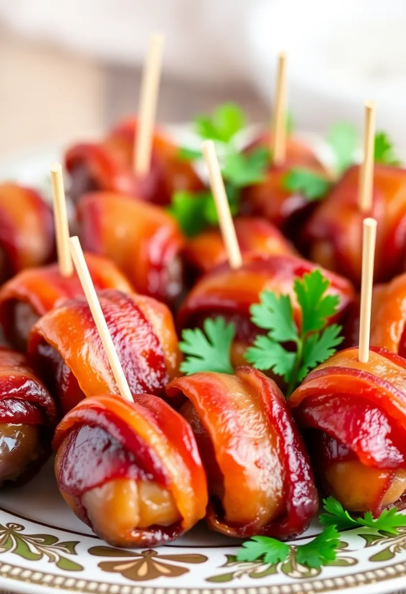 Easy Appetizer Recipes: 30 Quick and Tasty Dishes Everyone Will Love! - 6. Bacon-Wrapped Dates